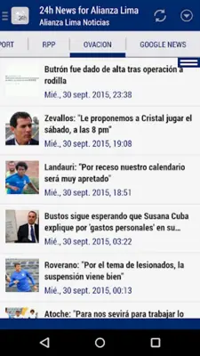 Alianza Lima Noticias 24h android App screenshot 2